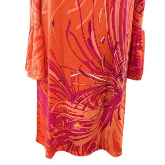 Trina Turk Off the Shoulder Bell Sleeve Boat Neck Floral Mini Dress – Small NWT! - Picture 3 of 9